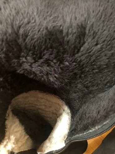 черные мужские сапоги: Размер: 38, цвет - Черный, Б/у — 3