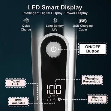тример: VGR V 107 - 5in1 trimmer dəsti / Shaver / 600mah / İPX6 / LED Displey — 6