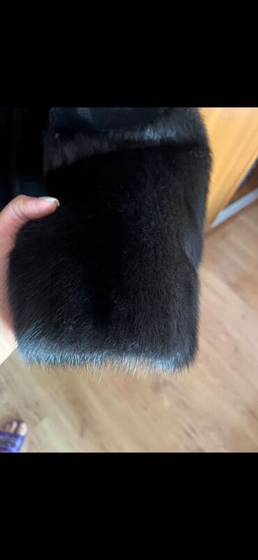 женские шапки из чернобурки: Шуба, L, цвет - Черный — 2