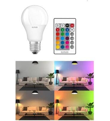 Pultlu rəngli 9W LED Lampa Standard iri girişli lampadır 9W LED =60W