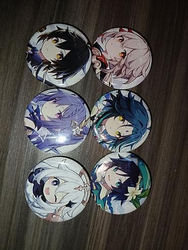 bijuteri: Anime temalı nişan/başmaq kolleksiyası Məhsul təsviri: - 6 ədəd — 1