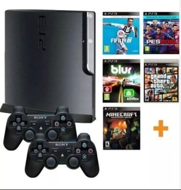 TV və video: Sony PlayStation 3 Slim oyun konsolu paketi Xüsusiyyətlər: - PS3 Slim — 1