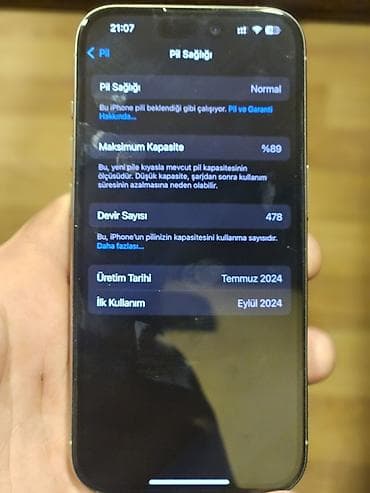 pride dinamik: IPhone 15 Pro, 128 GB, Natural Titanium, Face ID — 7