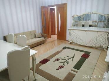 4 otaqlı ev: Meqafanın yanı, 16/4 mərtəbə, 90 kv, 2 otaq, tam əşyalı, dəniz — 18