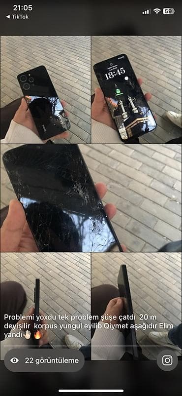 aplle 8 plus: Qiymeti aşaqı olacaq çat olan şüşedi ekran yox face id ve barmaq izi — 1