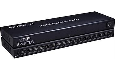 Monitorlar: HDMI Splitter 1x16 – 4K paylama qurğusu Məhsul təsviri: - 1 HDMI — 1