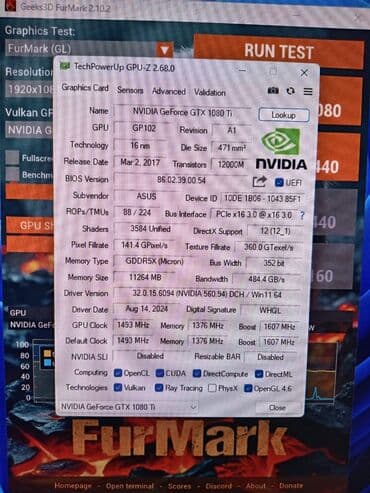 i̇pad 10: Videokart Asus GeForce GTX 1080 Ti, 10 GB — 6