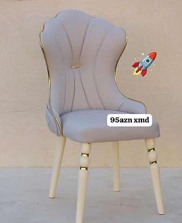 Qonaq otağı üçün, Qatlanmayan, rəng - Boz Stul — 1