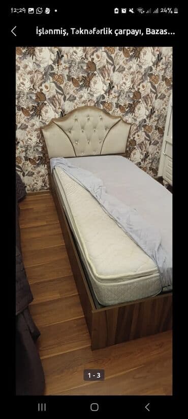 demir çarpayı: Təknəfərlik çarpayı — 1