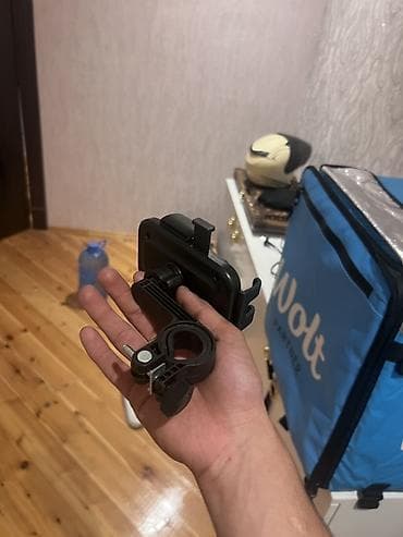 w211 acar: Velosiped/Motosiklet üçün telefon tutacağı - Rəng: qara - Sükan — 6