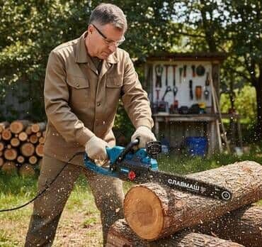 Qayçılar, bıçaqlar: Motopila, benzopila — 2