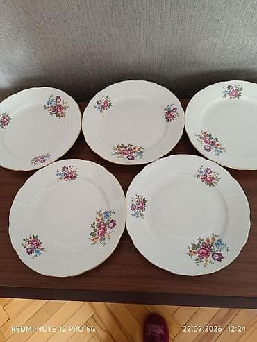 bezekli adlar: Nahar dəsti, rəng - Ağ, Farfor — 3