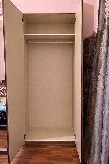 Yeni, 4 qapılı, Güzgülü, Ağ, Digər material, Açılan, Düz dolab — 2