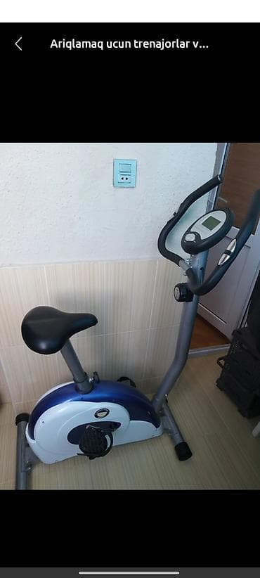 Maşın tipli velotrenajor - Evin içi üçün stasionar velosiped - Rahat