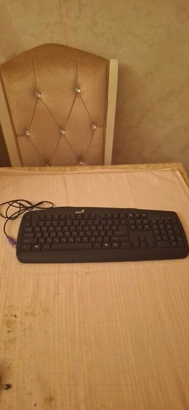 Адаптеры питания для ноутбуков: Genius marka, qara rəngli QWERTY klaviatura, multimedia funksiyaları — 3