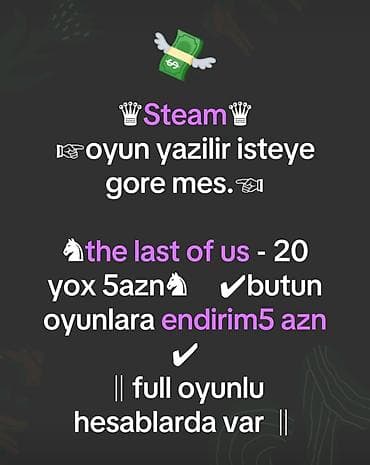 Steam üçün oyun yazılması xidməti - İstəyə uyğun oyunların