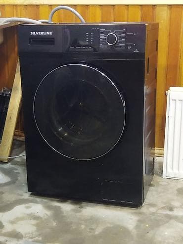 yük maşını: Silverline ön yükləməli paltaryuyan maşın - Rəng: qara, iri şüşə — 4