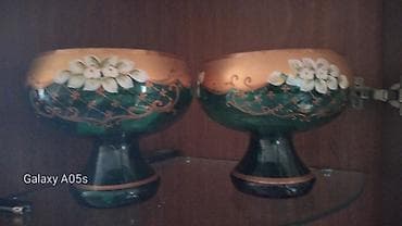 Dekorativ şirniyyat/qəlyanaltı qabları – 2 ədəd - Material: qalın