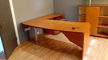 Ofis və oyun kresloları: Ofis mebel dəsti - Künc tipli geniş iş masası: L formalı, rahat iş — 3