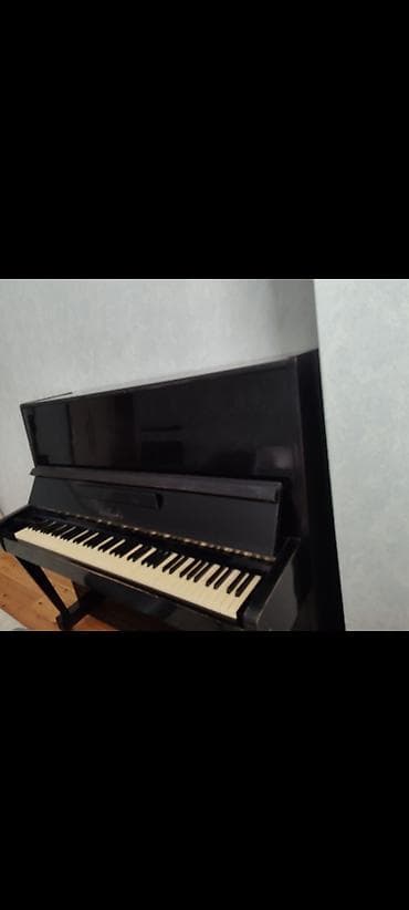 Saz: Upright pianino – klassik qara korpuslu, parlaq lak örtüklü. Standart — 1