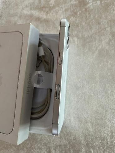 mac utu feni: IPhone 16, 128 GB, White Titanium, Simsiz şarj, Barmaq izi, Face ID — 3