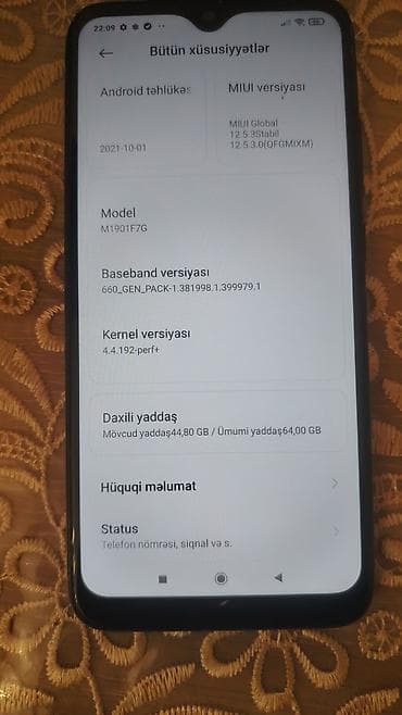 redmi note 7 adapter: Redmi Note 7, 64 GB, rəng - Qara, Barmaq izi — 4