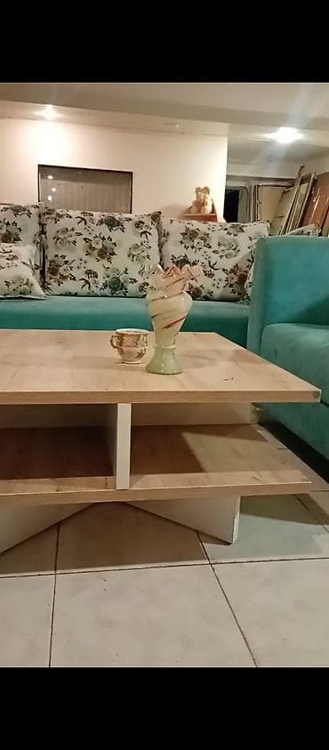 divan madera: Türkiz rəngli oturma dəsti + orta stol - Tərkibi: 2 ədəd geniş — 3