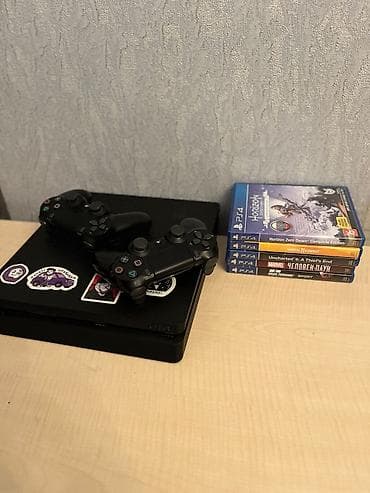 Elektronika: PlayStation 4 Slim 1tb oyun konsolu paketi Komplekt: - PS4 Slim (qara — 3
