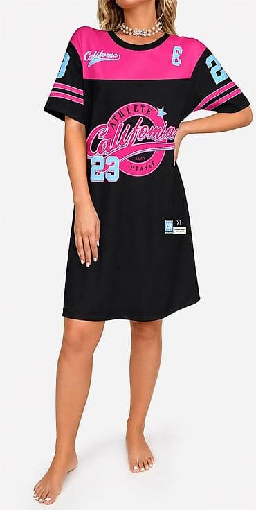 gəlin donu: Qadınlar üçün idman stilində t-shirt don - Model: oversize kəsim — 2