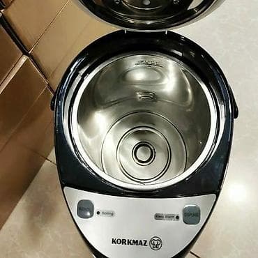 Samovar termopot Korkmaz Sutema Türk istehsali 1100 watt 5 litr — 5