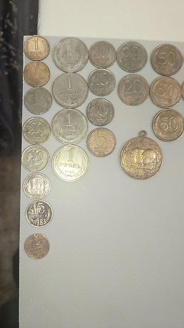 suviner pul: Məhsul: SSRİ dövrünə aid xırda və iri nominallı sikkələrdən ibarət — 2