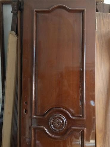 hamam akse: Taxta daxili qapı - Material: keyfiyyətli kütük taxta (bərk ağac) — 1