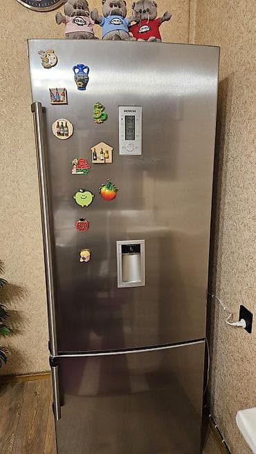 2 qapılı Siemens Soyuducu Satılır, rəng - Gümüşü, Dispenserli — 1