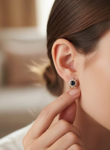 merkezi univermaq qizil: Sırğa, Sarı qızıl, 585 Əyar — 1