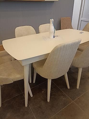 Masalar: Qonaq otağı üçün, Yeni, Açılan, 6 stul — 2