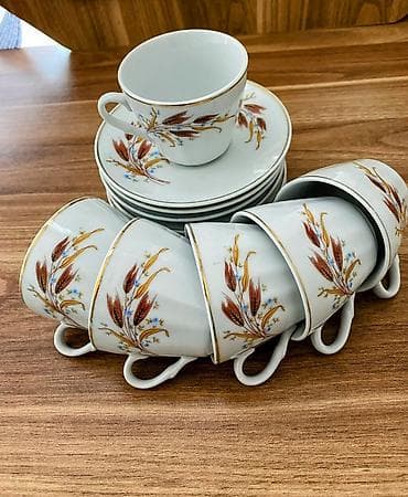 dest: Çay dəsti, rəng - Ağ, Farfor, 6 nəfərlik — 2