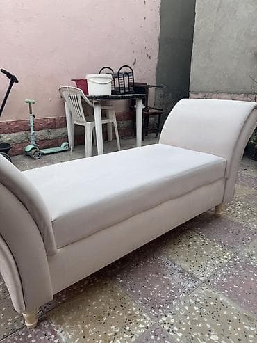 xirdalan bina evleri: Krem rəngli şezlong/oturacaq skamyası - Klassik üslubda, hər iki — 3