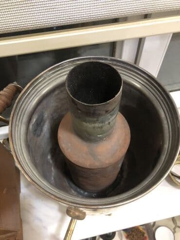 od samavarı: Məhsul: Mis samovar (kömür/odunla işləyən) Təsvir: - Korpus: Tam mis — 3