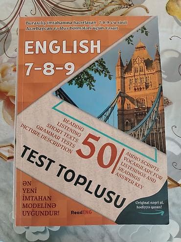 Kitablar və jurnallar: Məhsul: İngilis dili üzrə sınaq/test topluları (2 kitab) 1) “English — 2