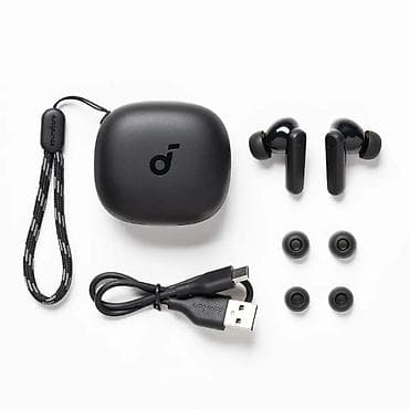 audio: Yeni Simsiz (Bluetooth) Qulaqcıqlar, Anker, rəng - Qara — 3