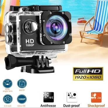 aksion kamera: 1080P keyfiyyətində video çəkilişi edə bilən, suya davamlı korpusu — 3