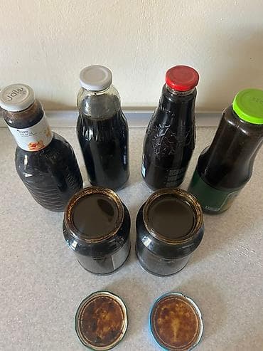 Bitki yağı: Məhsul: Ev üsulu hazırlanmış tünd rəngli şərbət/mürəbbə şirəsi — 1