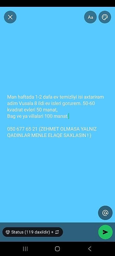 Təmizlik: Təmizlik | Mənzillər | Ümumi təmizlik — 1