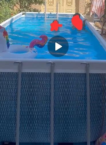 бассейн qiymetleri: Intex Prism Frame Rectangular Set – karkaslı hovuz komplekti Ölçülər — 3