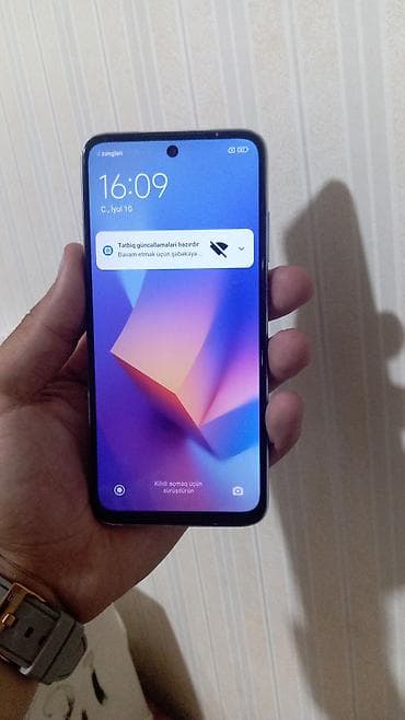 iphone pro max: Redmi 10, 128 GB, rəng - Ağ, Barmaq izi — 2