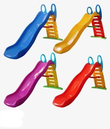 детская водная горка: 6 pilləli plastic sürüşkən Ev və bağ şəraitində istifadəsi — 3