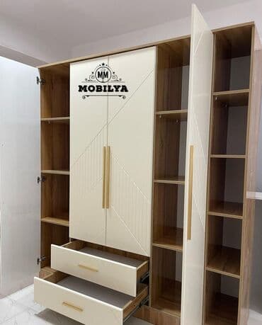 şifaner modelleri: Yeni, Açılan, 4 qapılı Düz dolab, Qarderob, paltar dolabı, Azərbaycan — 3