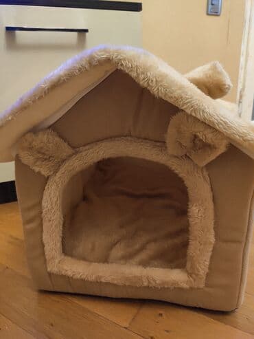 itler golden: Yumuşaq ev şəklində heyvan evi – pişik və kiçik itlər üçün. - — 3