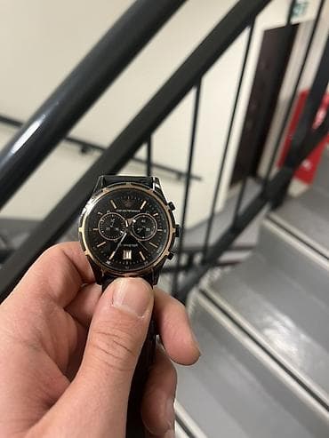 İşlənmiş, Qol saatı, Emporio Armani, rəng - Qəhvəyi