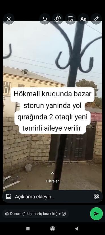 80 kv. m, 2 otaqlı, Kombi, Qaz, İşıq